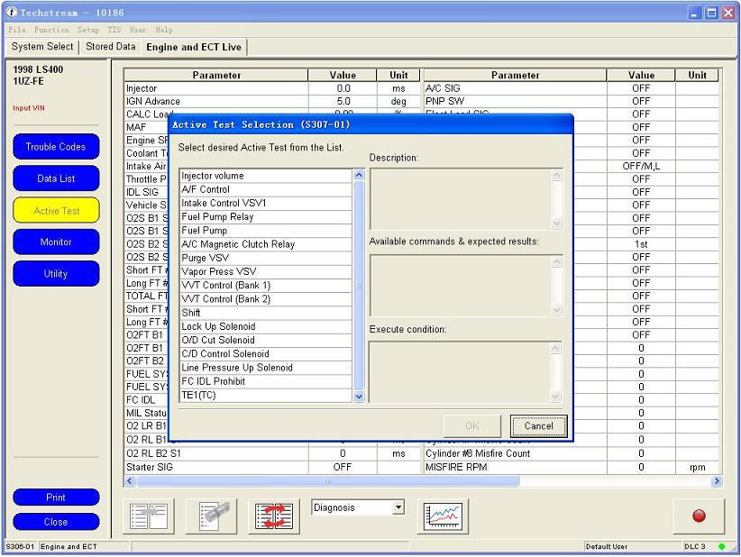 Mini ecrã de software VCI 4