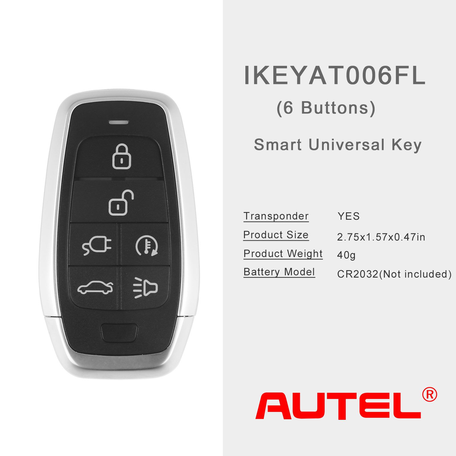 AUTEL IKEYAT006FL 6 Botões Independente Universal Smart Key 5 pçs/lote