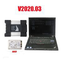 V2020.11 BMW ICOM Próximo Diagnóstico A + B + C com segunda mão Lenovo T410 Laptop I5 CPU 4GB Nenhuma necessidade de ativação
