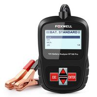 Verificador da bateria do carro de FOXWELL BT100 6V 12V para a ferramenta diagnóstica inundada do analisador da saúde da bateria do AGM GEL 100 a 1100CCA 200AH