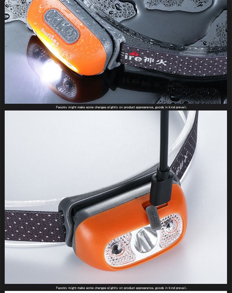 Farol USB recarregável Farol Lanterna LED HL05 Lanterna