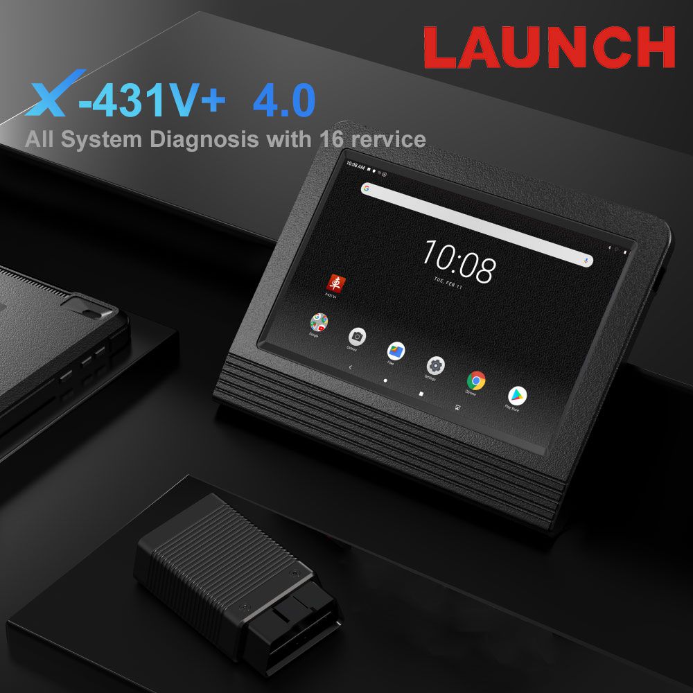 2024 Elite Versão Lançamento X431 V + 4.0 Wifi/Bluetooth 10.1inch Tablet Versão Global Sistema Completo Bi-Directional com Funções Guiadas VAG