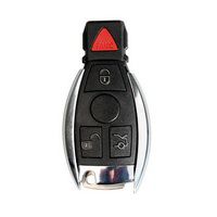 Smart Key Shell 4 Botão com o Plástico para Mercedes Benz Montagem com VVDI BE Chave Perfeitamente 5 pçs/lote