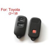 Remoto Shell Chave 2 + 1 Botões para Toyota 5 pçs/lote