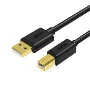 UNITEK Cabo USB de qualidade superior USB 2.0-A macho para B cabo macho (5M) - alta velocidade com conectores banhados a ouro - preto