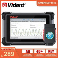 Vident iSmart800Pro BT OBD2 Bluetooth Car Diagnostic Tools 40 Redefinir Função Key Programmer Active Test Auto Scan Atualizações Online
