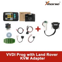Programador original Xhorse VVDI PROG com adaptador Land Rover KVM sem solda